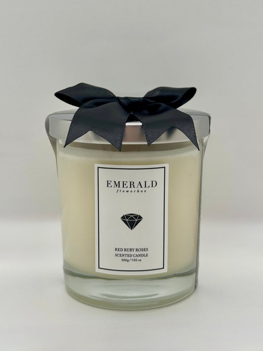 Red Ruby Roses Scented Candle