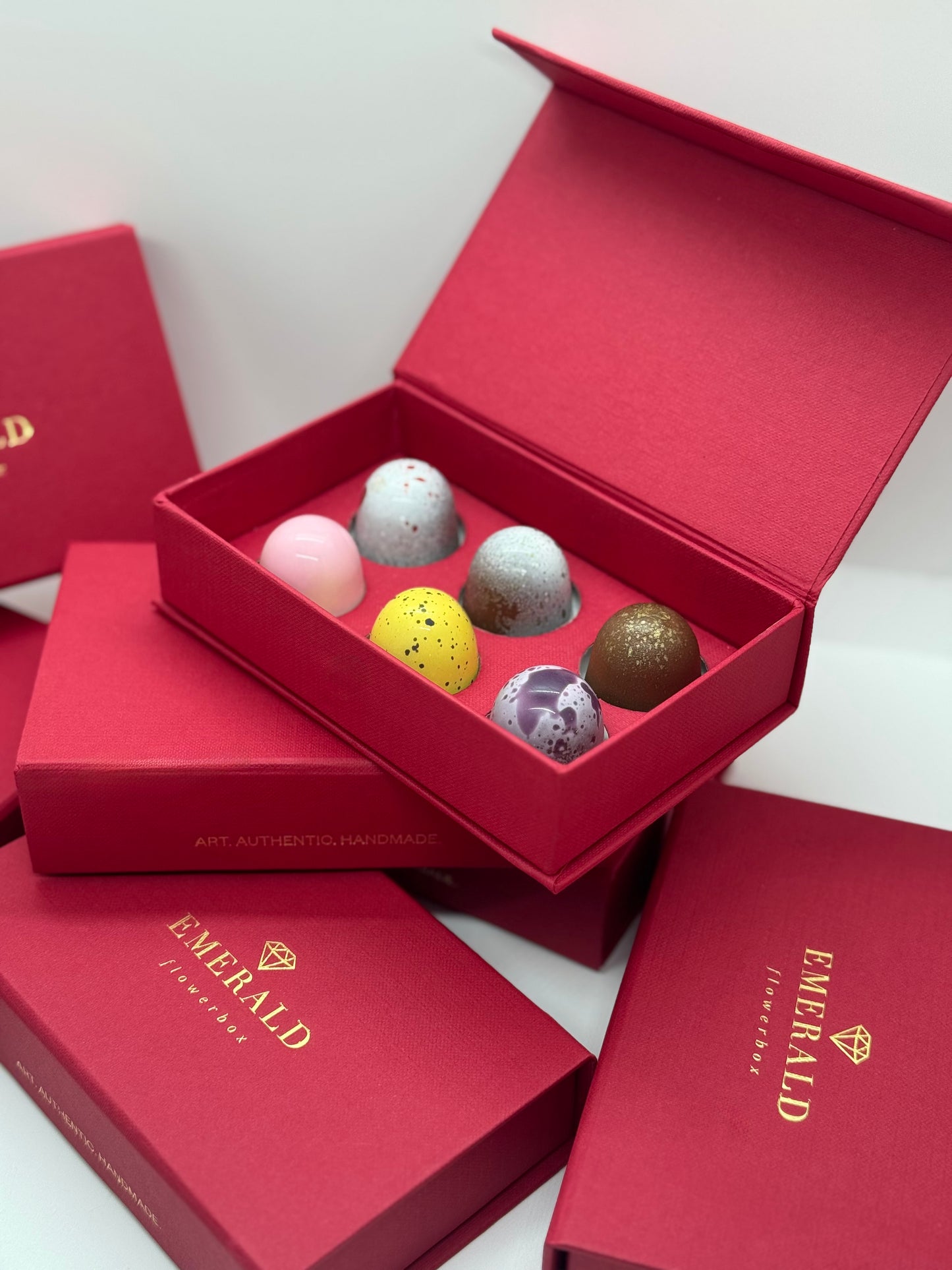 Caixa de Luxo com 6 Bombons Artesanais