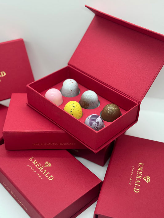 Caixa de Luxo com 6 Bombons Artesanais