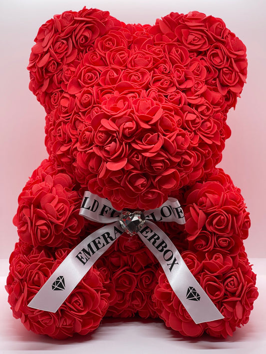 Red Ruby Rose Bear - Large